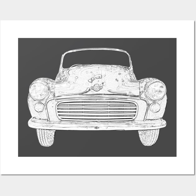 Morris Minor classic car Wall Art by soitwouldseem